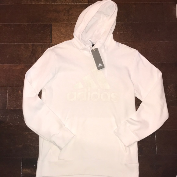 adidas Other - White Adidas drawstring hoodie sweater